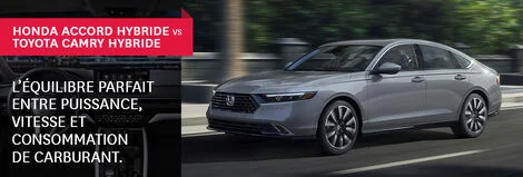 Comparaisons entre la Honda Accord Hybride 2025 vs Toyota Camry Hybride 2025